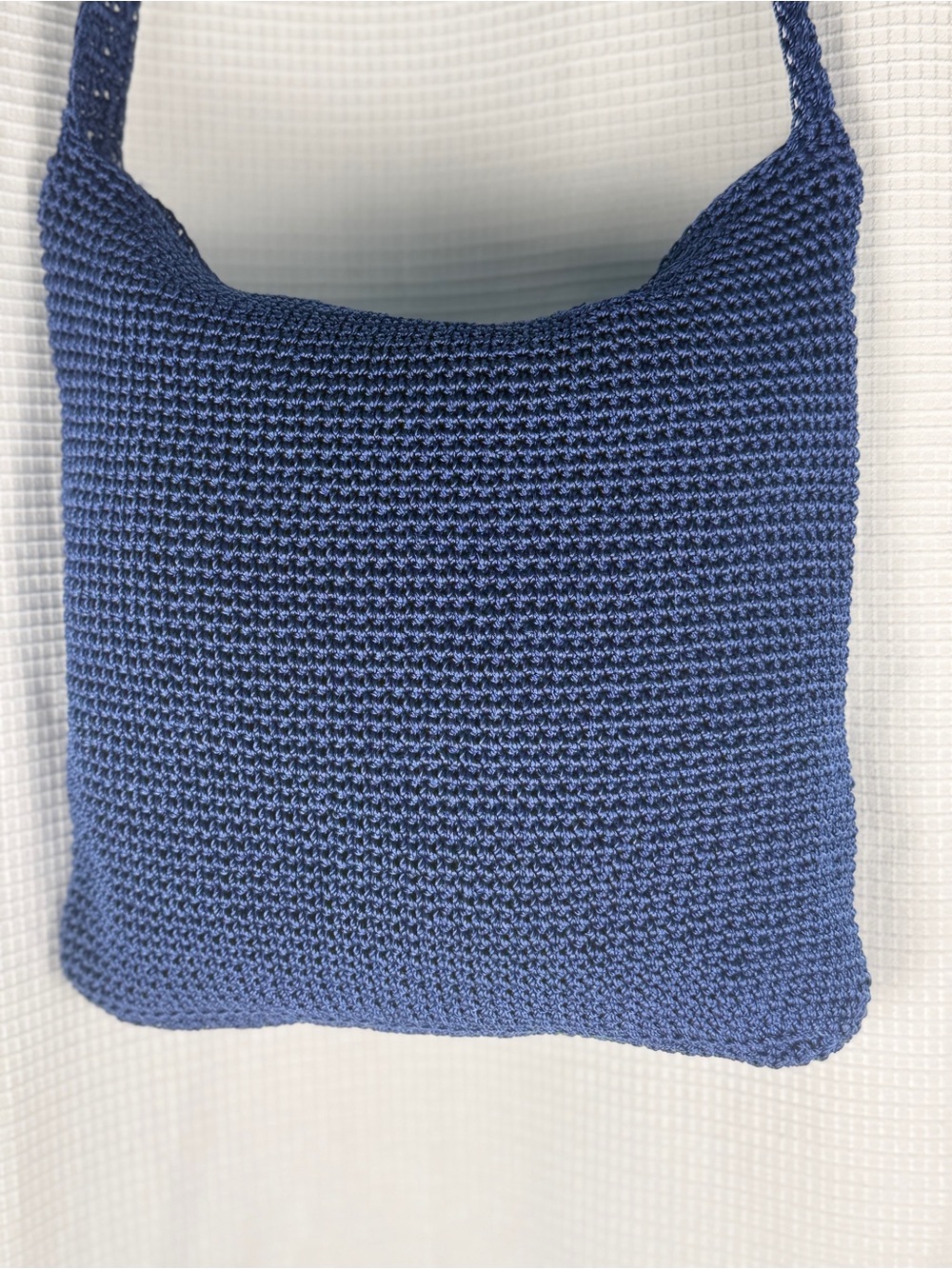 Crochet Woven Blue Shoulder Crossbody Bag